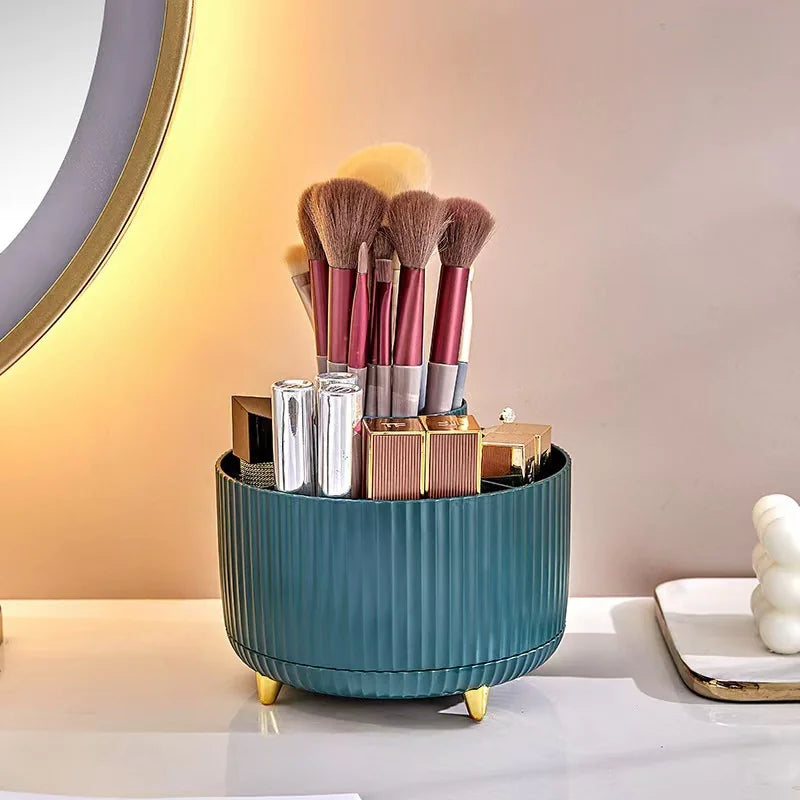 Soporte Rotatorio para Brochas de Cosméticos
